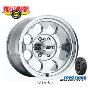 MICKEY THOMPSON CLASSIC III ミッキートンプソン クラシック 3 8.0J-16 ±0/-22 6H139.7 ポリッシュ & トーヨー オープンカントリー R/T 265/75R16｜bigrun-ichige-store