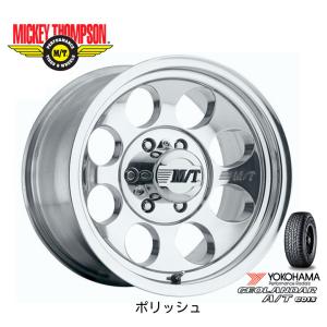 MICKEY THOMPSON CLASSIC III ミッキートンプソン クラシック スリー 9.0J-17 -12 6H139.7 ポリッシュ & ヨコハマ ジオランダー A/T G015 265/65R17 112H｜bigrun-ichige-store