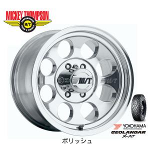 MICKEY THOMPSON CLASSIC III ミッキートンプソン クラシック スリー 9.0J-17 -12 6H139.7 ポリッシュ & ヨコハマ ジオランダー X-A/T G016 LT 265/65R17｜bigrun-ichige-store