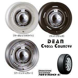 CRIMSON DEAN CROSS COUNTRY クリムソン クロスカントリー 6.0J-16 +42 4H100 選べるホイールカラー & ブリヂストン エコピア NH200C 175/60R16｜bigrun-ichige-store