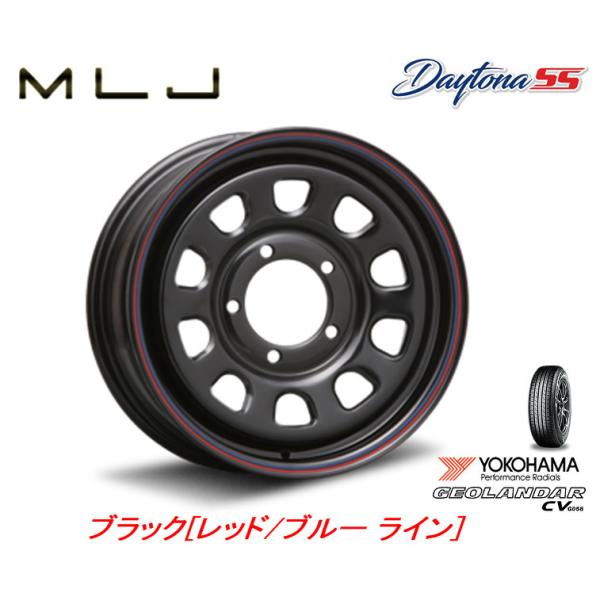 MLJ DAYTONA SS エスエス ジムニー 5.5J-16 +20 5H139.7 ブラック ...