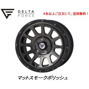 DELTA FORCE OVAL デルタフォース オーバル JLラングラー JKラングラー 8.0J-17 +40 5H127 マットスモークポリッシュ 1本価格 ４本以上ご注文にて送料無料｜bigrun-ichige-store