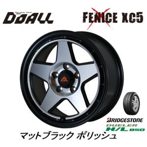 DOALL Fenice X XC5 ドゥオール フェニーチェ クロス xc5 7.0J-16 +38 5H114.3 マットブラック ポリッシュ & ブリヂストン デューラー H/L850 215/70R16｜bigrun-ichige-store