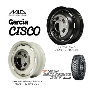 マルカサービス MiD Garcia CISCO ガルシア シスコ ジムニー O/F付 6.0J-16 -5 5H139.7 選べるホイールカラー & ヨコハマ ジオランダー M/T G003 7.00R16｜bigrun-ichige-store