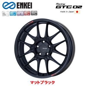 ENKEI Racing GTC02 エンケイレーシング ジーティーシー ゼロツー 10.5J-18 +35/+45 5H112 マットブラック ４本セット 送料無料｜bigrun-ichige-store