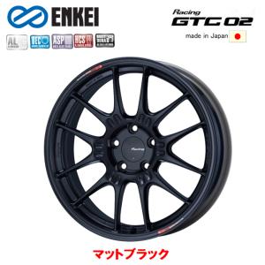 ENKEI Racing GTC02 エンケイレーシング ジーティーシー ゼロツー 10.0J-18 +25/+45 5H114.3 マットブラック ４本セット 送料無料｜bigrun-ichige-store