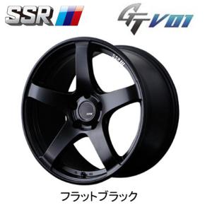 SSR GTV01 エスエスアール ジーティーブイゼロワン 9.5J-18 +22 5H114.3 フラットブラック お得な４本SET 送料無料｜bigrun-ichige-store