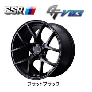 SSR GTV03 エスエスアール ジーティーブイゼロスリー 8.5J-18 +44 5H100 フラットブラック お得な４本SET 送料無料｜bigrun-ichige-store