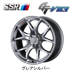 SSR GTV03 エスエスアール ジーティーブイゼロスリー 8.5J-18 +44 5H100 グレアシルバー お得な４本SET 送料無料｜bigrun-ichige-store