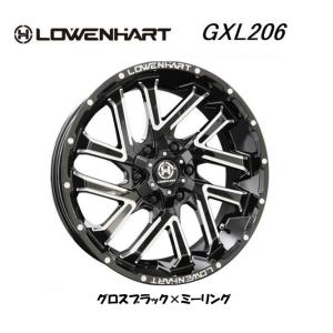 LOWENHART レーベンハート GXL206 200系 ハイエース 6.5J-16 +38 6H139.7 グロスブラック×ミーリング お得な４本SET 送料無料｜bigrun-ichige-store