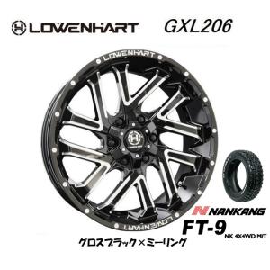 LOWENHART レーベンハート GXL206 200系 ハイエース 6.5J-16 +38 6H139.7 グロスブラック×ミーリング & ナンカン ROLLNEX FT-9 215/65R16C｜bigrun-ichige-store