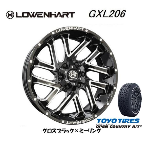 LOWENHART レーベンハート GXL306 8.5J-20 +20/+10 6H139.7 グ...