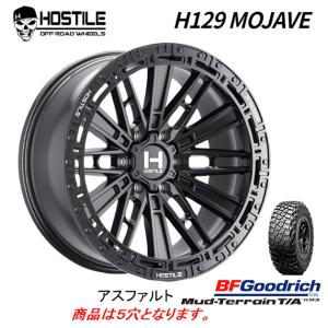 トライスター MKW HOSTILE H129 MOJAVE H129モハベ JL/JK ラングラー 9.0J-17 ±0 5H127 アスファルト & BFGoodrich Mud-Terrain T/A KM3 37×13.5R17｜bigrun-ichige-store