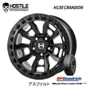 トライスター MKW HOSTILE H130 CRANDON クランドン JL/JK ラングラー 9.0J-17 ±0 5H127 アスファルト & BFGoodrich Mud-Terrain T/A KM3 295/70R17｜bigrun-ichige-store