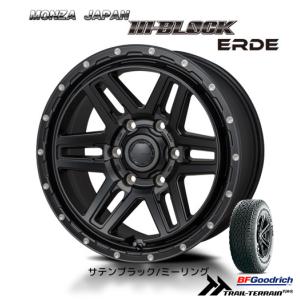 Japan三陽 HI BLOCK ERDE ハイブロック エルデ 150系 プラド 8.0J-17 +20 6H139.7 サテンブラック/ミーリング & BFGoodrich Trail-Terrain T/A 265/65R17｜bigrun-ichige-store