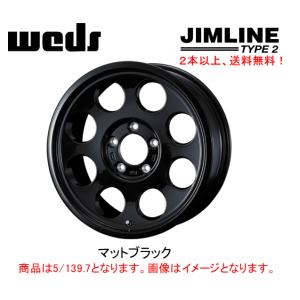 JIMLINE TYPE2 16インチマットブラック6H139.7/8J/-28 WEDS（ウェッズ） WEDS JIMLINE TYPE2 ジムライン タイプ ツー デリカ