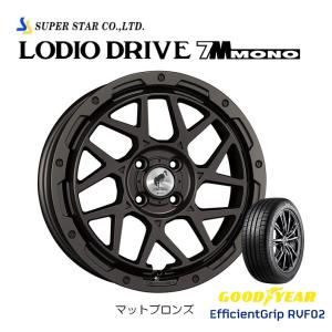 スーパースター ロディオドライブ 7M MONO クロスビー 6.0J-16 +42 4H100 マットブロンズ & グッドイヤー E-Grip RVF02 175/60R16｜bigrun-ichige-store