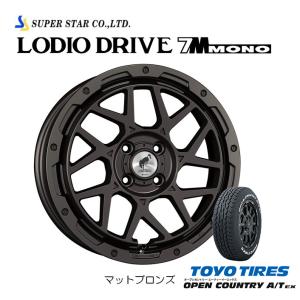 スーパースター ロディオドライブ 7M MONO A200系 ライズ ロッキー 6.0J-16 +42 4H100 マットブロンズ & トーヨー オープンカントリー A/T EX 195/65R16｜bigrun-ichige-store