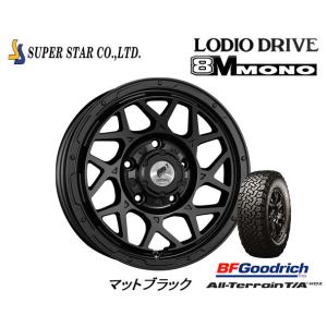 スーパースター ロディオドライブ 8M MONO ハチエムモノ ジムニー 5.5J-16 +20 5H139.7 マットブラック & BFGoodrich All-Terrain T/A KO2 225/70R16｜bigrun-ichige-store