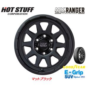 ホットスタッフ MAD CROSS RANGER マッドクロス レンジャー 150系 プラド 8.0J-18 +20 6H139.7 マットブラック & グッドイヤー E-Grip SUV HP01 265/60R18｜bigrun-ichige-store