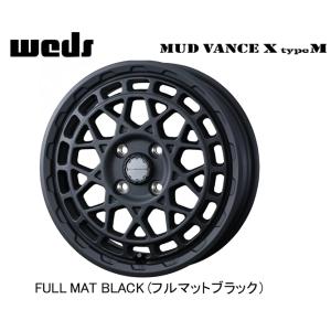 WEDS ADVENTURE MUDVANCE X Type M マッドヴァンス エックス タイプ エム 軽トラック 4.0J-12 +40 4H100 フルマットブラック ４本セット 送料無料｜bigrun-ichige-store