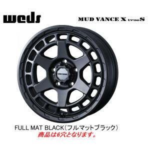 WEDS ADVENTURE MUDVANCE X Type S エックス タイプ エス 200系ハイエース 6.5J-16 +38 6H139.7 フルマットブラック ４本セット 送料無料｜bigrun-ichige-store