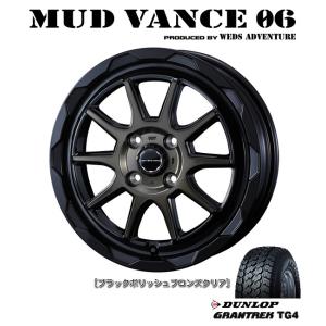 WEDS MUDVANCE マッドヴァンス 06 軽トラック 4.0J-12 +40 4H100 ブ...