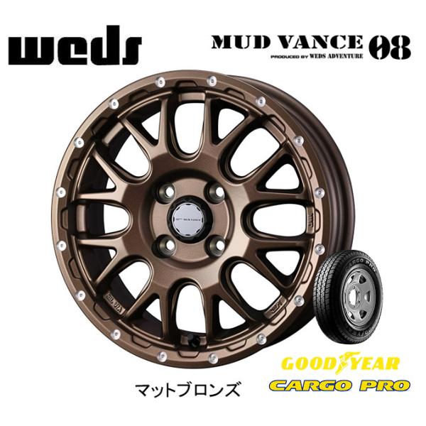 WEDS MUDVANCE 08 ウェッズ マッドヴァンス ゼロエイト 軽トラック 4.0J-12 ...