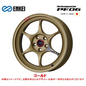 ENKEI Performance Line エンケイパフォーマンス ライン PF06 8.5J-18 +45/+48 5H114.3 ゴールド お得な４本セット 送料無料｜bigrun-ichige-store