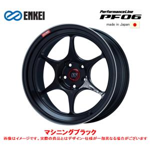 ENKEI Performance Line エンケイパフォーマンス ライン PF06 6.5J-16 +38 5H100 マシニングブラック お得な４本セット 送料無料｜bigrun-ichige-store