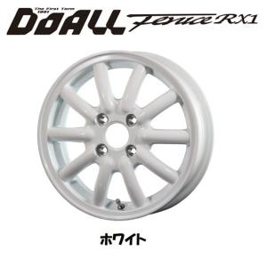 DOALL Fenice RX1 ドゥオール フェニーチェ アールエックス ワン 軽自動車 4.5J-14 +45 4H100 ホワイト お得な４本SET 送料無料｜bigrun-ichige-store