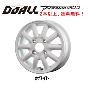 DOALL Fenice RX1 ドゥオール フェニーチェ アールエックス ワン 軽トラック 軽バン 4.0J-12 +43 4H100 ホワイト １本価格 ２本以上ご注文にて送料無料｜bigrun-ichige-store