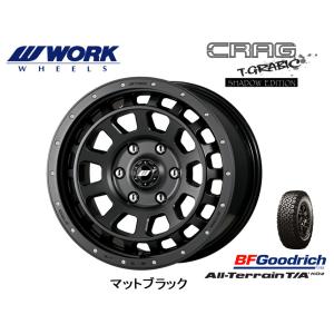 WORK CRAG ワーク クラッグ T-GRABIC SHADOW EDITION 8.0J-17 +20 6H139.7 マットブラック & BFGoodrich All-Terrain T/A KO2 275/70R17｜bigrun-ichige-store