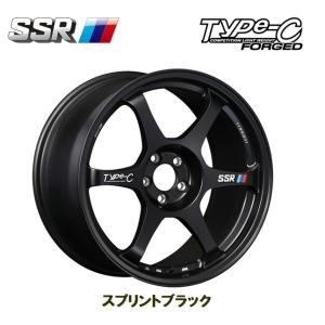 SSR SSR TYPE-C FORGED 9.0J-17 +38 5H100 スプリントブラック 鍛造 4