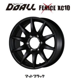 DOALL Fenice X XC10 ドゥオール フェニーチェ クロス エックスシ― テン 200系 ハイエース 7.0J-17 +38 6H139.7 マットブラック お得な４本SET 送料無料