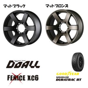 DOALL Fenice X XC6 フェニーチェ クロス xc6 8.0J-17 +20 6H139.7 選べるホイールカラー & グッドイヤー ラングラー DURA TRAC RT 285/70R17｜bigrun-ichige-store