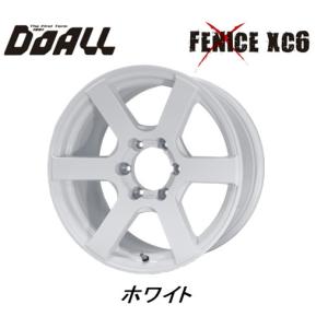 DOALL Fenice X ドゥオール フェニーチェ クロス XC6 200系 ハイエース 25mmO/F付車用 9.0J-18 +25 6H139.7 ホワイト お得な４本SET 送料無料｜bigrun-ichige-store