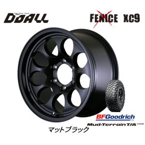 DOALL Fenice X XC9 フェニーチェ クロス エックスシ― ナイン 8.5J-17 +10 6H139.7 マットブラック & BFGoodrich Mud-Terrain T/A KM3 265/70R17｜bigrun-ichige-store