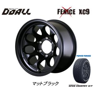 DOALL Fenice X XC9 フェニーチェ クロス エックスシ― ナイン 8.5J-17 +10 6H139.7 マットブラック & トーヨー オープンカントリー A/T III 265/70R17｜bigrun-ichige-store