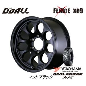 DOALL Fenice X XC9 フェニーチェ クロス エックスシ― ナイン 8.5J-17 +10 6H139.7 マットブラック & ヨコハマ ジオランダー X-A/T G016 275/70R17｜bigrun-ichige-store