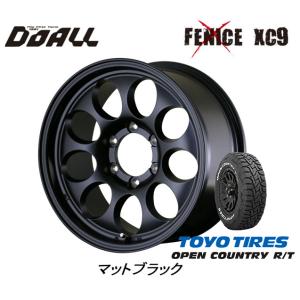 DOALL Fenice X XC9 クロス エックスシ― ナイン 150系 プラド 8.0J-17 +20 6H139.7 マットブラック & トーヨー オープンカントリー R/T 265/65R17｜bigrun-ichige-store