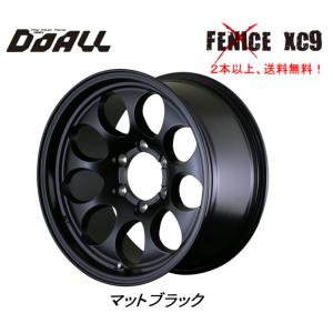 DOALL Fenice X XC9 フェニーチェ クロス エックスシ― ナイン 120系 ハイラックス 8.5J-17 +10 6H139.7 マットブラック １本価格 ２本以上ご注文にて送料無料｜bigrun-ichige-store