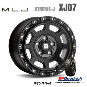 MLJ XTREME-J XJ07 mlj エクストリーム j xj07 JL/JK ラングラー 8.0J-17 +38 5H127 サテンブラック & BFGoodrich All-Terrain T/A KO2 315/70R17｜bigrun-ichige-store