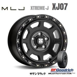 MLJ XTREME-J XJ07 mlj エクストリーム j xj07 JL/JK ラングラー 8.0J-17 +38 5H127 サテンブラック & BFGoodrich Mud-Terrain T/A KM3 37×13.5R17｜bigrun-ichige-store