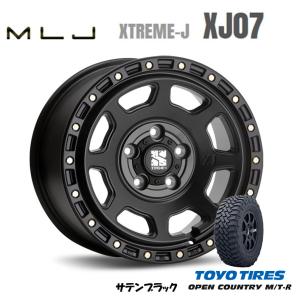 MLJ XTREME-J XJ07 mlj エクストリーム j xj07 JL/JK ラングラー 8.0J-17 +38 5H127 サテンブラック & トーヨー オープンカントリー M/T-R 285/70R17｜bigrun-ichige-store