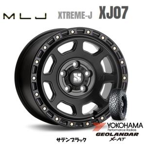 MLJ XTREME-J XJ07 mlj エクストリーム j xj07 JL/JK ラングラー 8.0J-17 +38 5H127 サテンブラック & ヨコハマ ジオランダー X-A/T G016 37×12.5R17｜bigrun-ichige-store