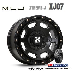 MLJ XTREME-J XJ07 mlj エクストリーム j xj07 8.0J-17 +20 6H139.7 サテンブラック & BFGoodrich Mud-Terrain T/A KM3 295/70R17｜bigrun-ichige-store