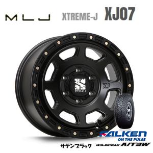 MLJ XTREME-J XJ07 mlj エクストリーム j xj07 FJクルーザー 8.0J-17 +20 6H139.7 サテンブラック & ファルケン ワイルドピーク A/T3W 265/70R17｜bigrun-ichige-store