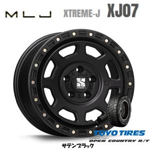 MLJ XTREME-J XJ07 mlj エクストリーム j xj07 7.0J-16 +35/+28 5H114.3 サテンブラック & トーヨー オープンカントリー R/T 225/70R16｜bigrun-ichige-store