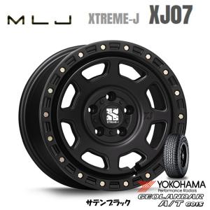 MLJ XTREME-J XJ07 mlj エクストリーム j xj07 7.0J-16 +35/+28 5H114.3 サテンブラック & ヨコハマ ジオランダー A/T G015 P 235/70R16｜bigrun-ichige-store